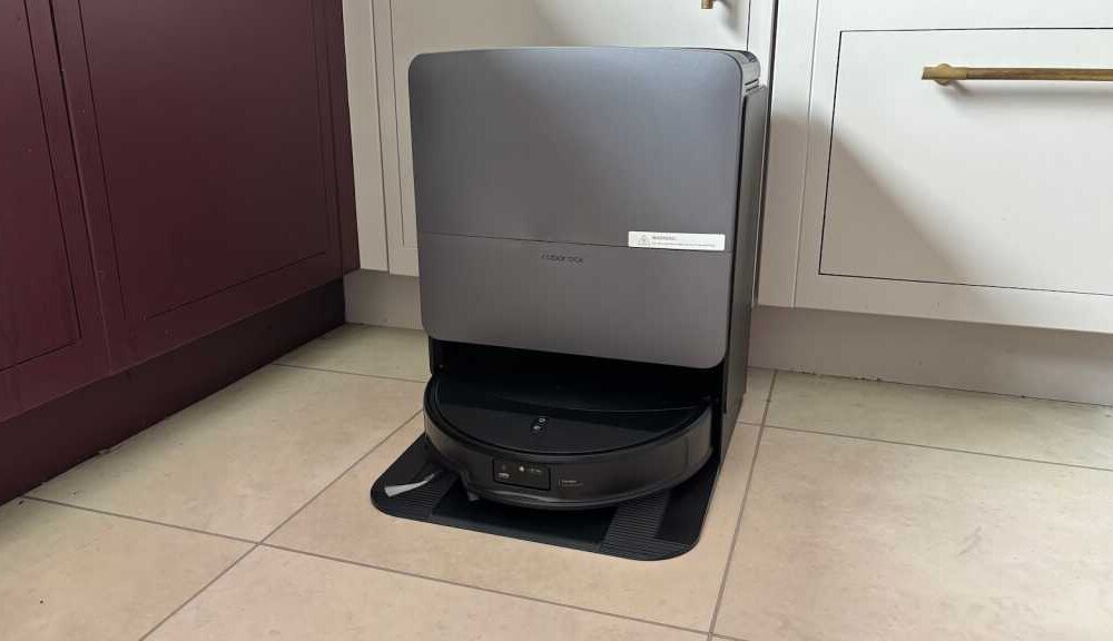 Roborock Saros 20 in its dock