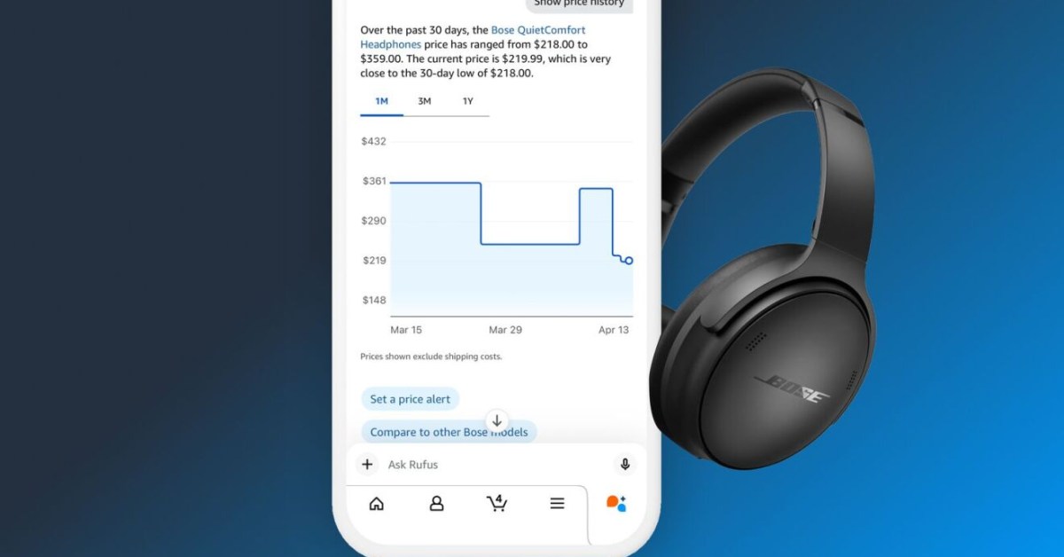 Amazon’s built-in AI price history expands to show the entire last year