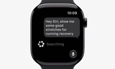 Apple Watch showing Siri AI request in watchOS 27.