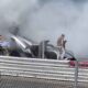 Koenigsegg Regera catches fire during the SCD Secret Meet at Silverstone