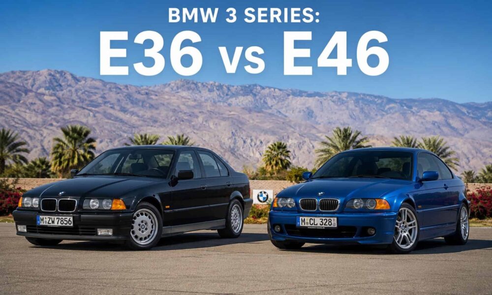 E36 BMW 3 SERIES VS E46 3 SERIES COMPARISON IMAGE