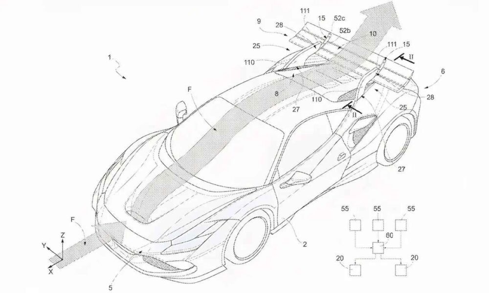 Ferrari's new clever rear wing can bend and twist when needed