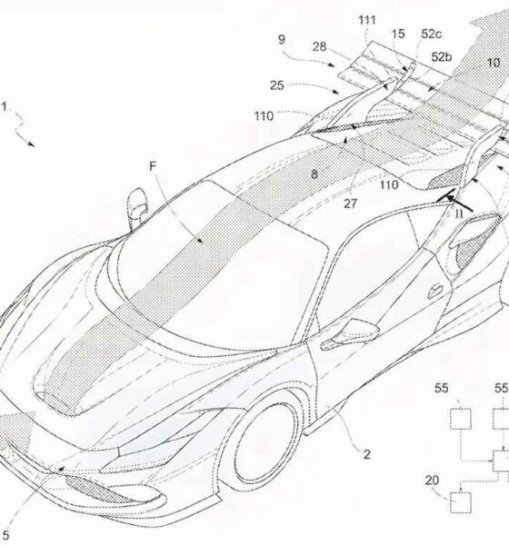 Ferrari's new clever rear wing can bend and twist when needed