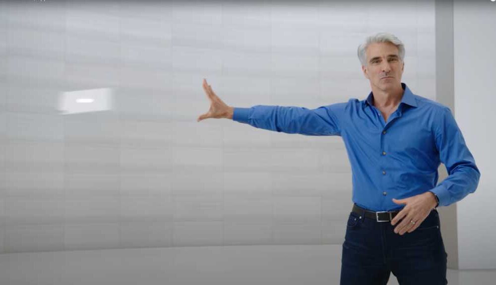 Craig Federighi summons an iPad