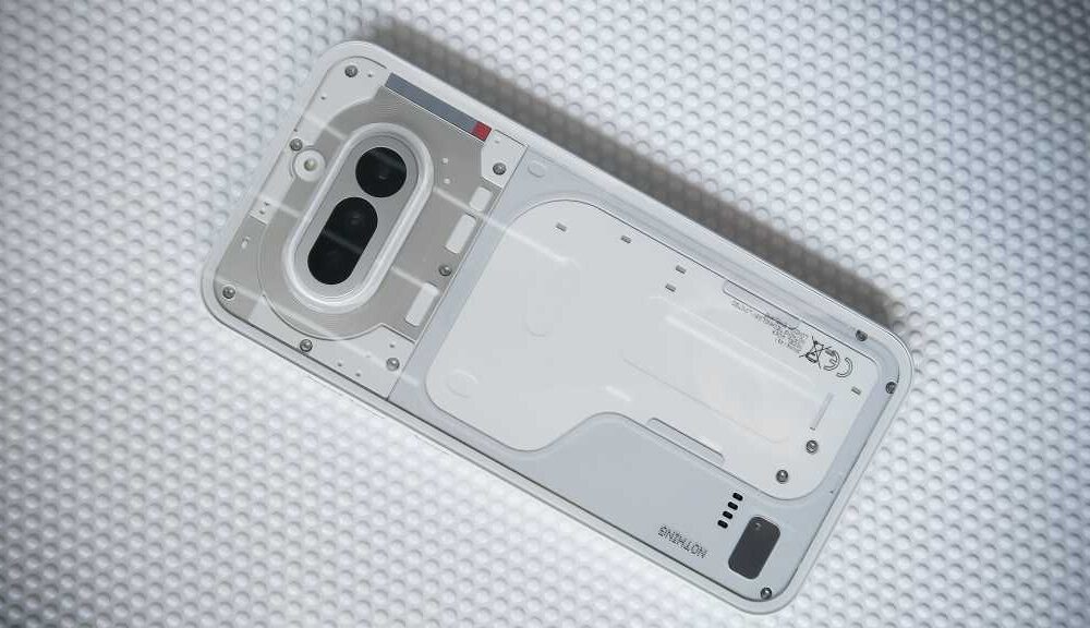 Nothing Phone 4a REVIEW back angled squared