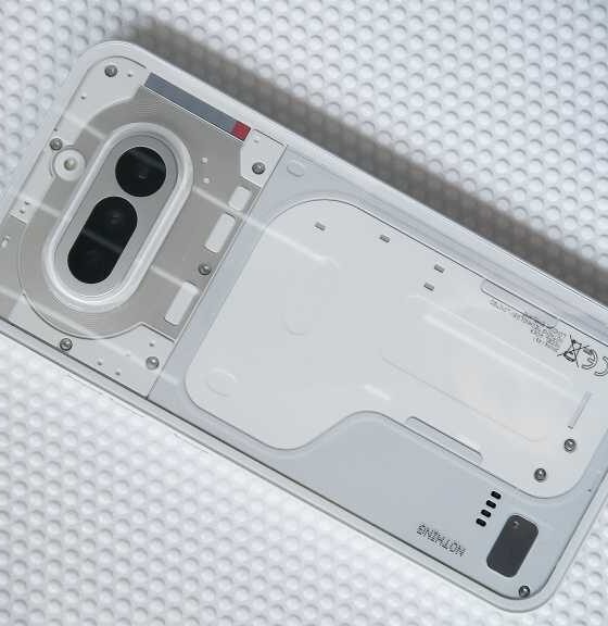 Nothing Phone 4a REVIEW back angled squared