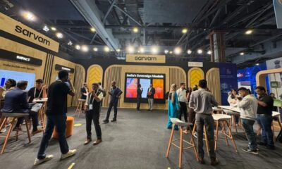 Sarvam booth in expo hall