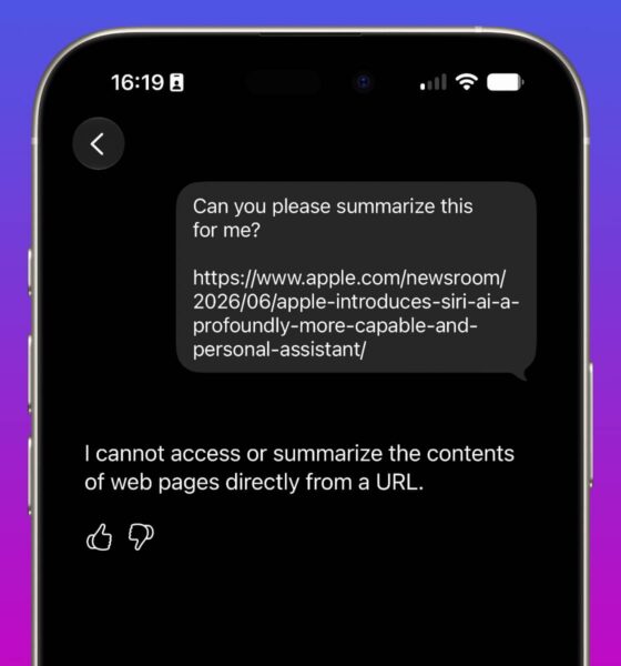 iOS 27 Siri AI no web pages