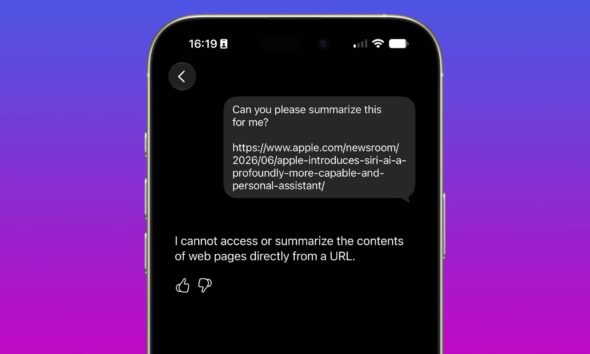 iOS 27 Siri AI no web pages