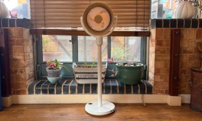SwitchBot fan in front of window