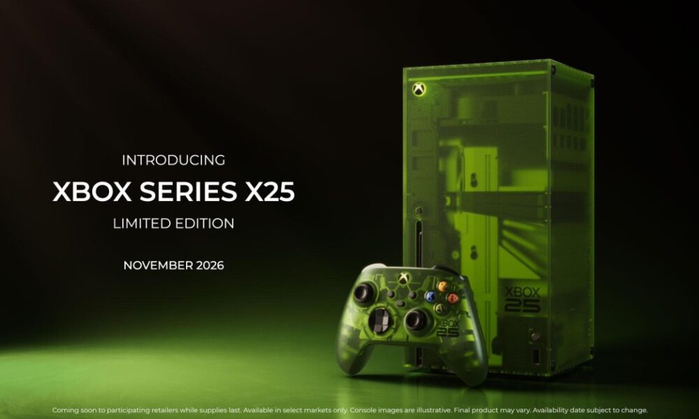 Microsoft’s Xbox 25th anniversary console comes in translucent green