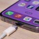 BANGKOK,THAILAND OCTOBER 28:View of Apple Iphone with Usb c Cable Charger. EU Forced Apple Iphone to Use Usb c Instead of Lighting Cable in 2024 on October 28,2022