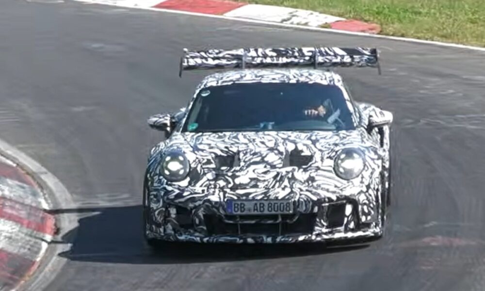 2027 Porsche 911 GT3 RS (992.2) caught doing hot laps at Nurburgring