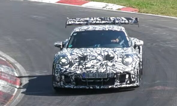 2027 Porsche 911 GT3 RS (992.2) caught doing hot laps at Nurburgring