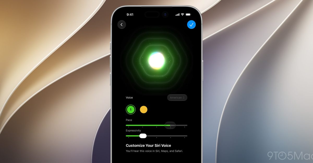 iOS 27 beta 3 lets users fine-tune how Siri sounds