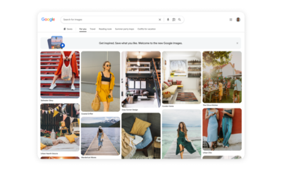 The Google Images homepage will recommend photos even before you search