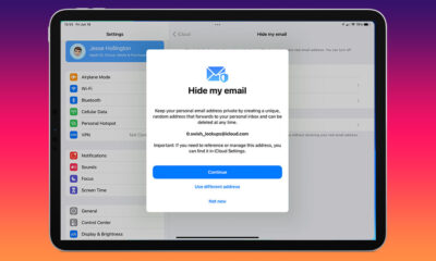 iOS 15 iCloud Hide My Email on iPad