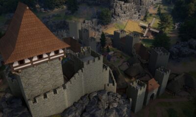 Build a medieval castle piece by piece and then defend it from enemy knights in the city builder and RTS Bergfried