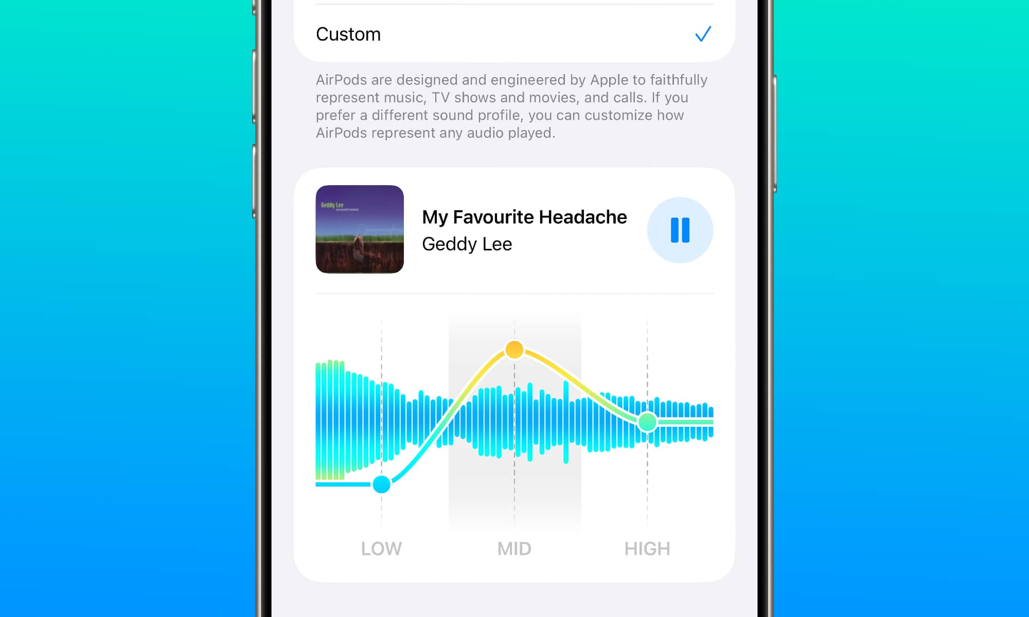 iOS 27 AirPods Custom EQ