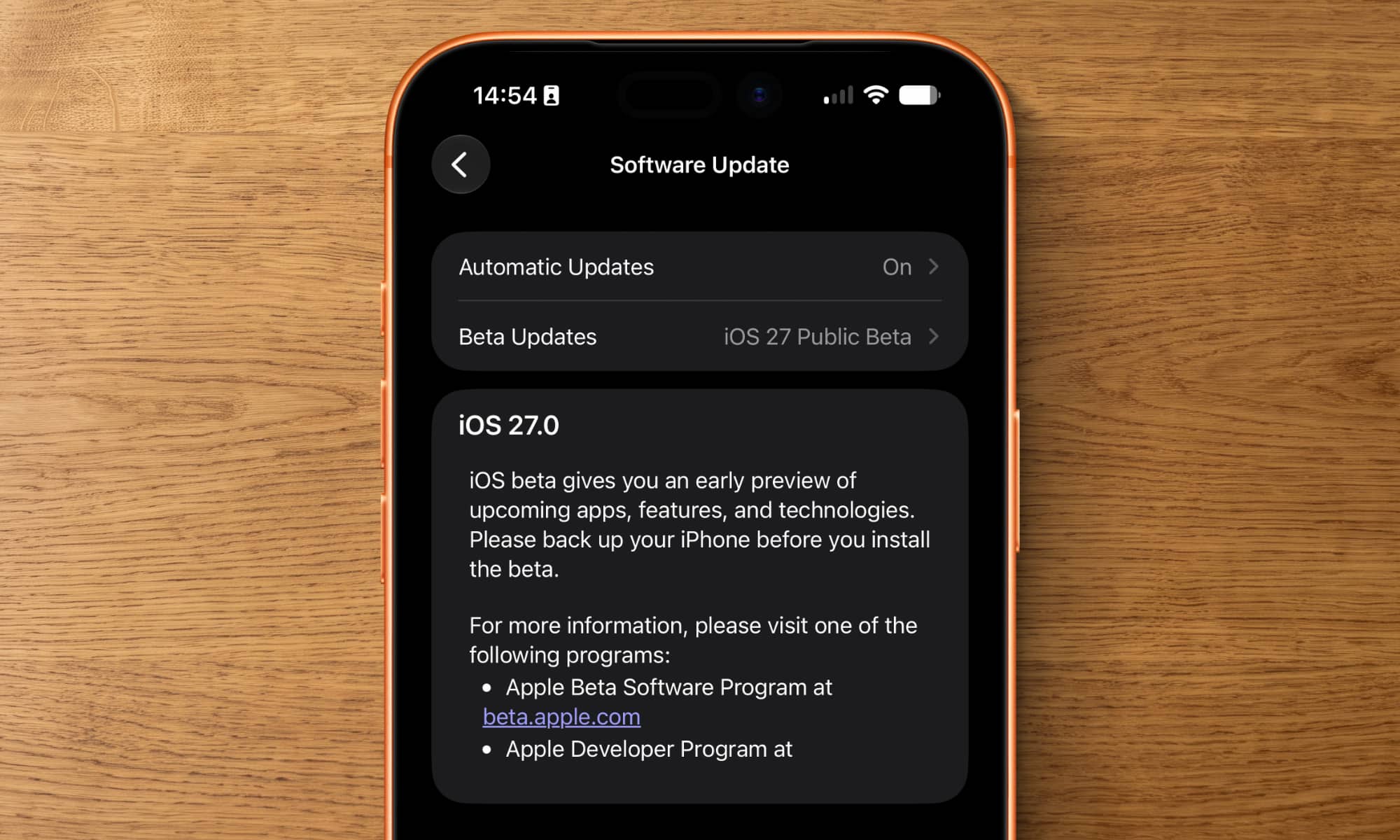 iOS 27 Public Beta hero