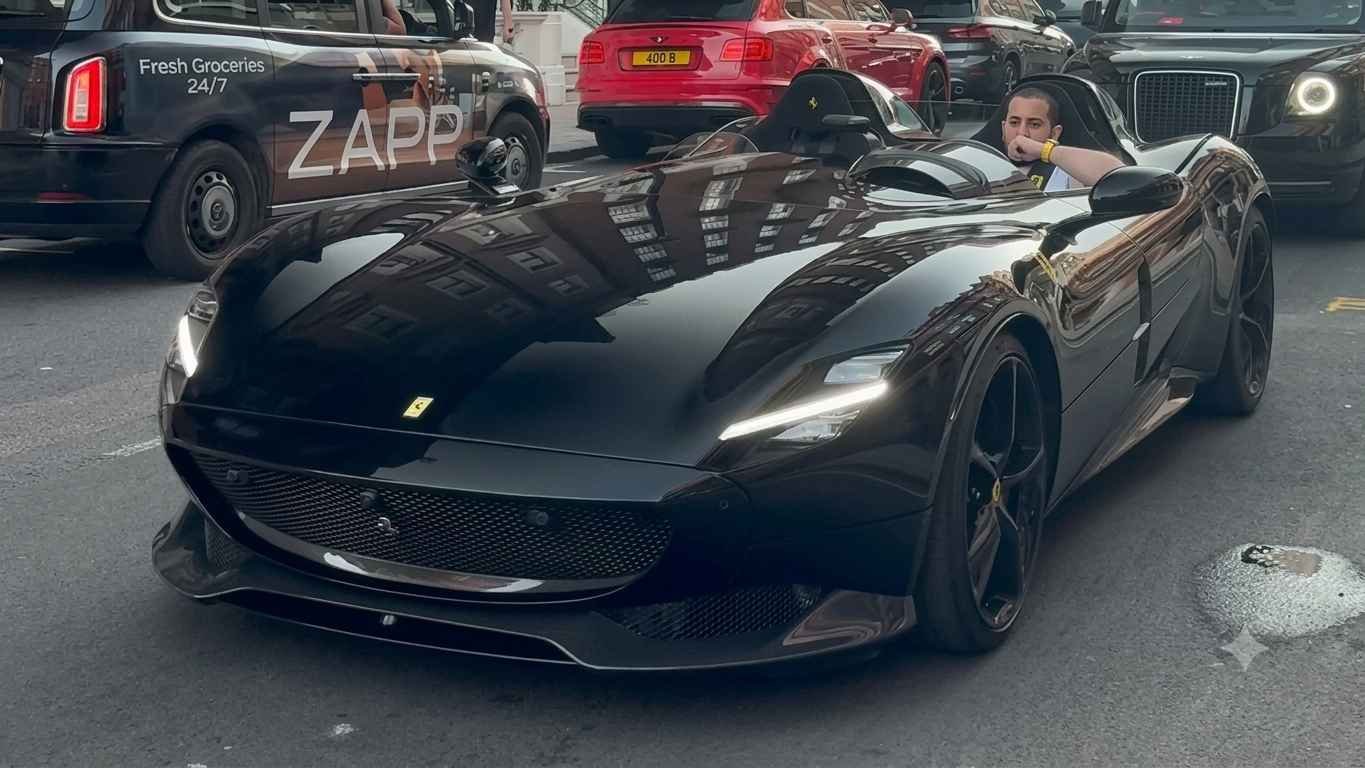 Stealthy-looking Ferrari Monza SP2 spotted cruising in London