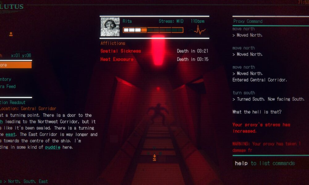 Control a human proxy on an abandoned spaceship by typing in every command or risk losing your job in Remote Control