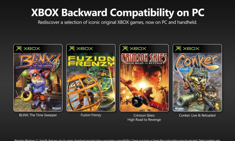 Microsoft is bringing original Xbox games to PC