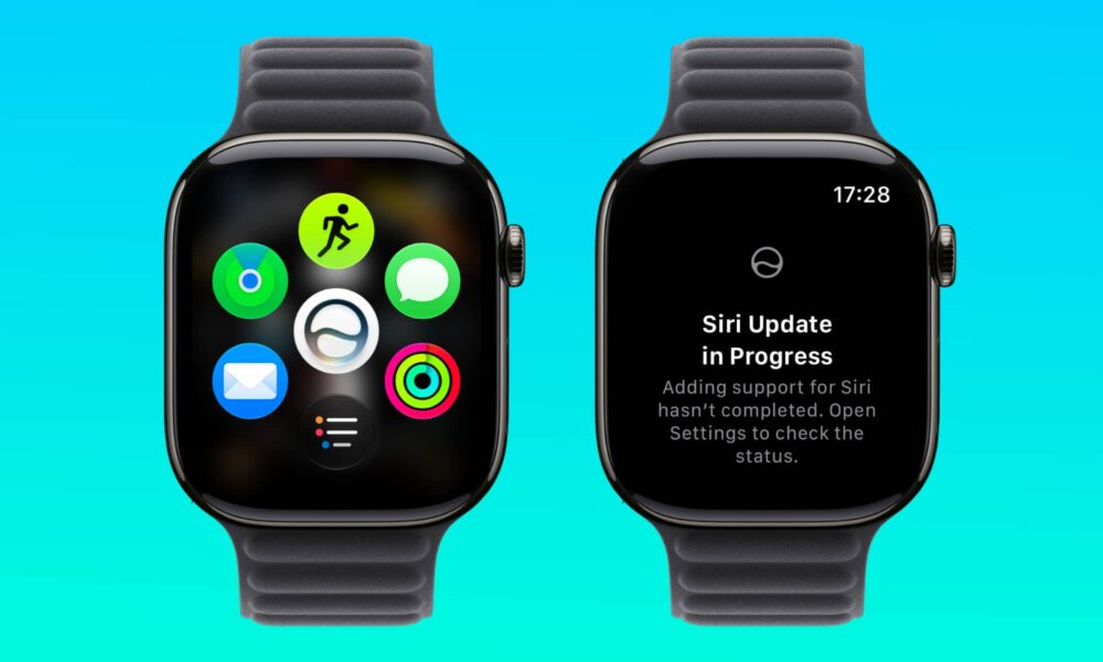 Apple Watch showing new Siri app in watchOS 27