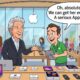 An animated image of Edward (Richard Gere) from 'Pretty Woman' preparing to spend a 'really offensive' amount of money in an Apple Store.