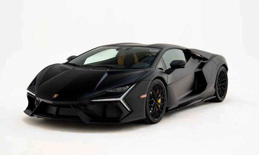 Revuelto looks sinister in this stealth black shade; up for sale in US