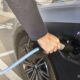 BMW 330e plug-in hybrid showing the charging port