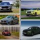 BMW SUV lineup front view including X1, X3, X4, and X2 in 2025 model year trims