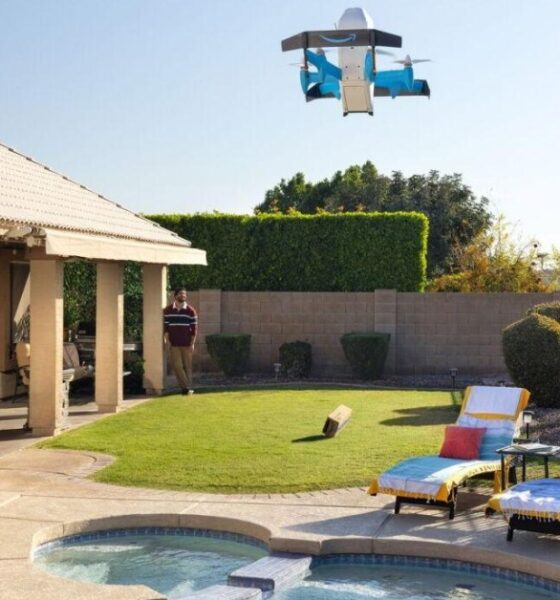 Amazon’s drone deliveries are landing in pools and ponds