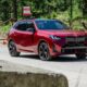 2025 BMW X3 M50 FIRE RED three quarter front view