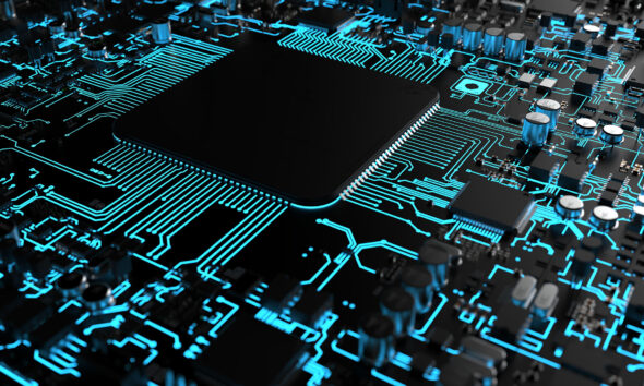From Europe’s first HPC processor to application readiness, EUPEX is bringing together the technologies that will power future supercomputers a fragment of computer hardware components. powerful cpu on a chip 3d render