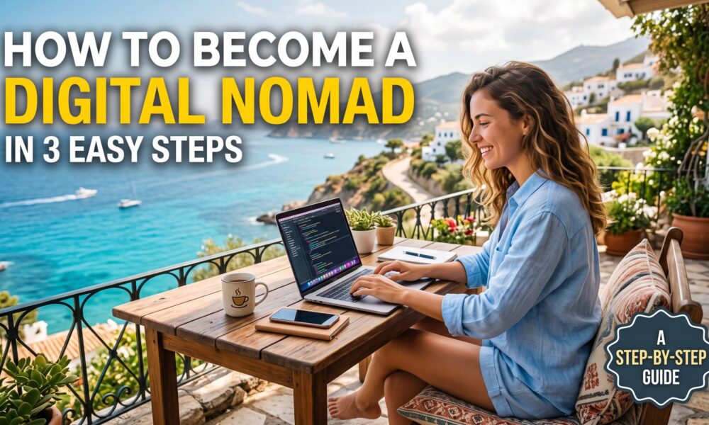 How to Become a Digital Nomad in 3 Easy Steps