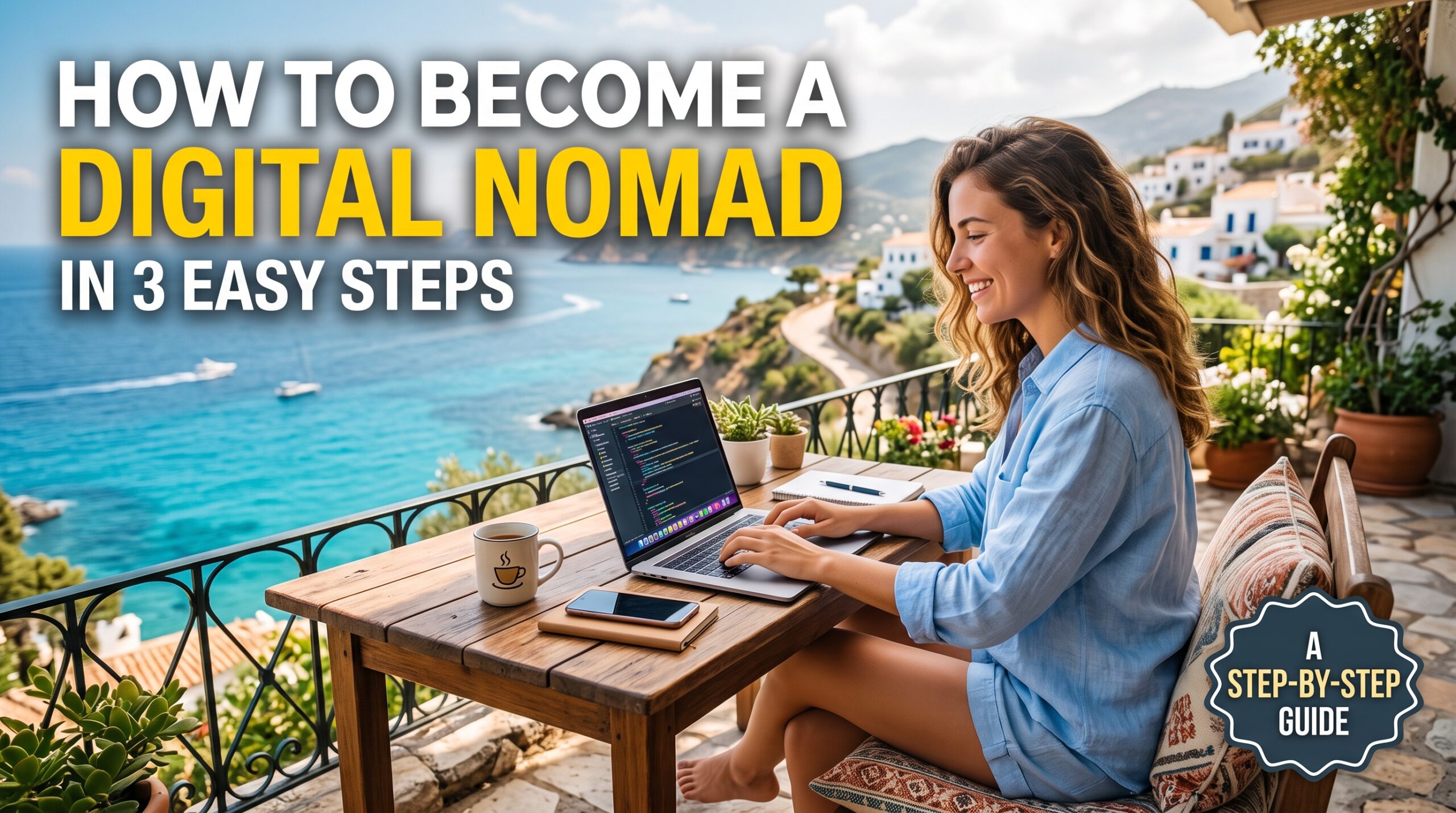 How to Become a Digital Nomad in 3 Easy Steps