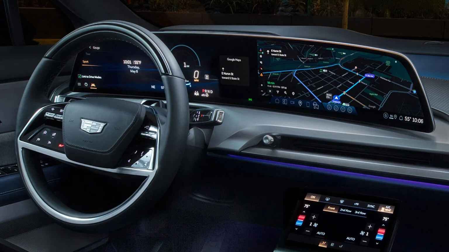 Cadillac introduces larger touchscreen buttons for frequently used controls