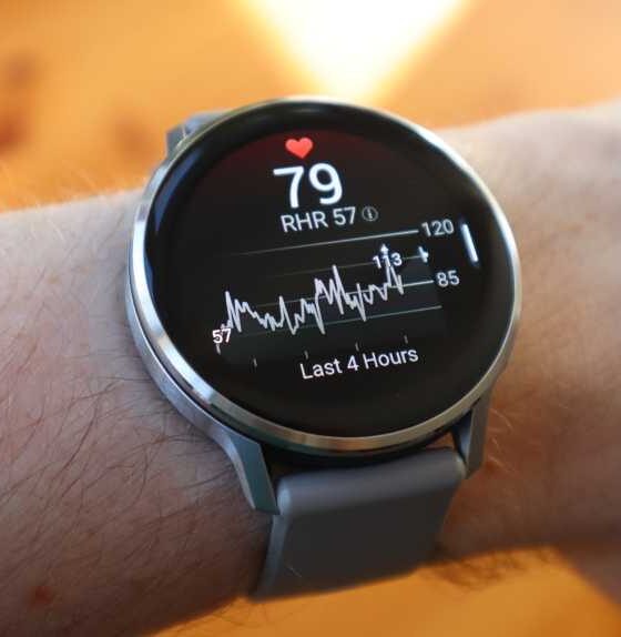 Heart rate tracking on the Garmin Venu 4