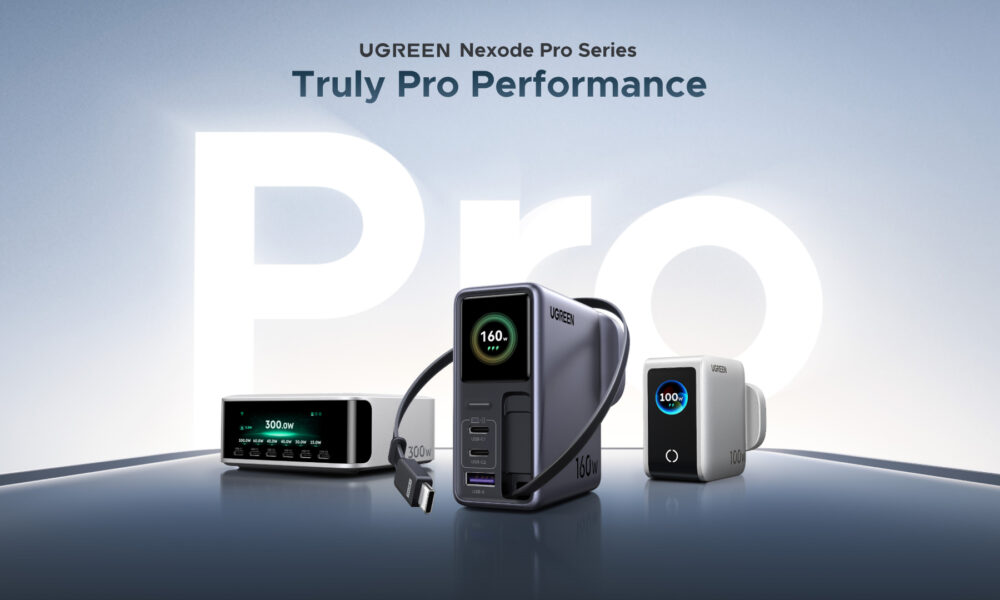 UGREEN Launches Nexode Pro Series With Three Smart Display Chargers