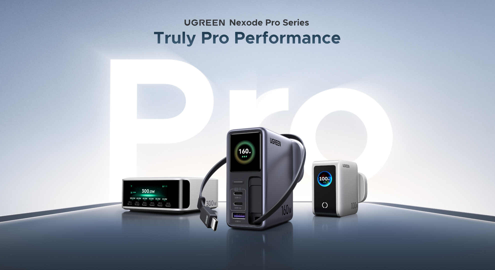 UGREEN Launches Nexode Pro Series With Three Smart Display Chargers