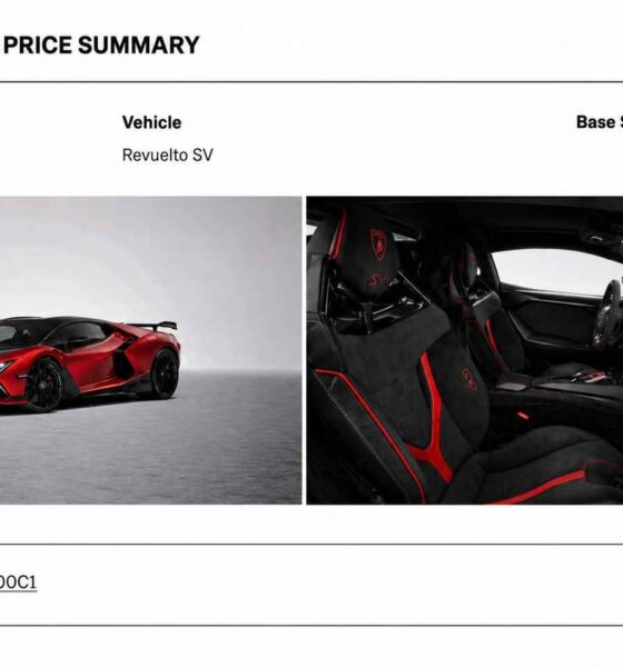 Lamborghini Revuelto SV price leaked; Can cross $1 million with options