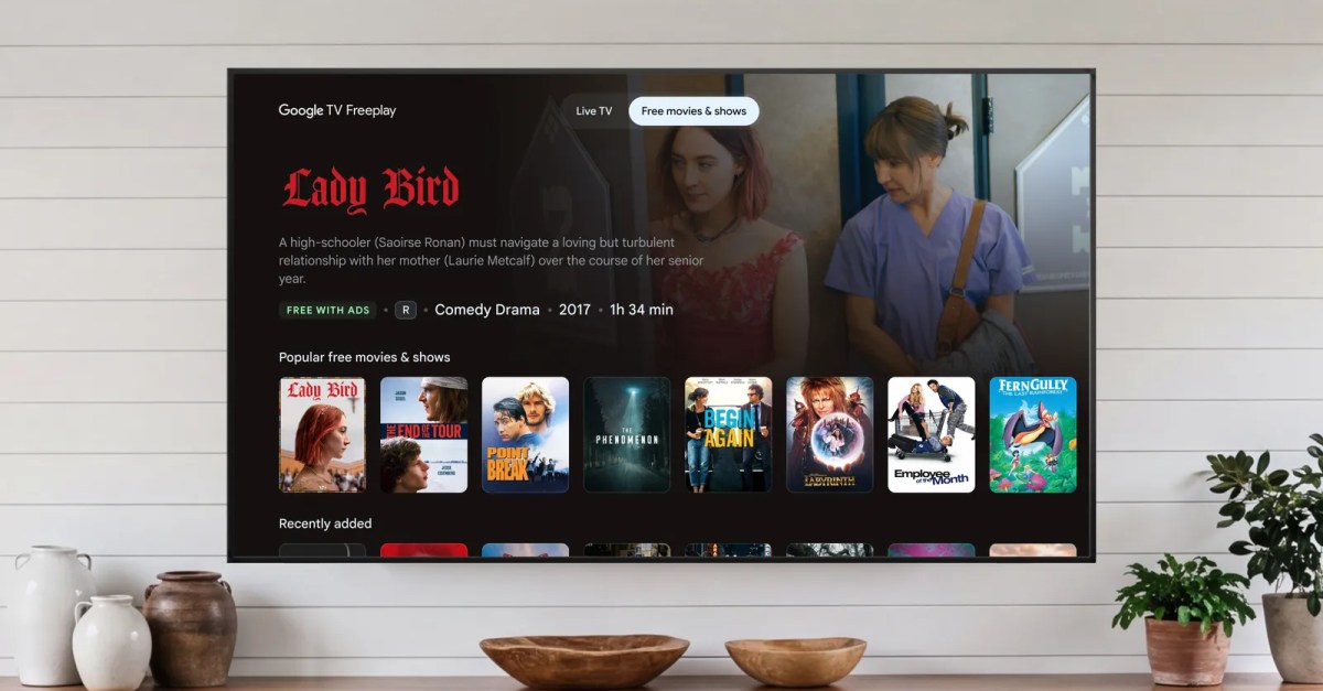Google’s free streaming service now lets you pick shows and movies to watch