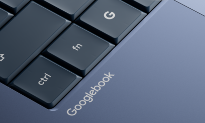 Googlebook laptop keyboard and logo
