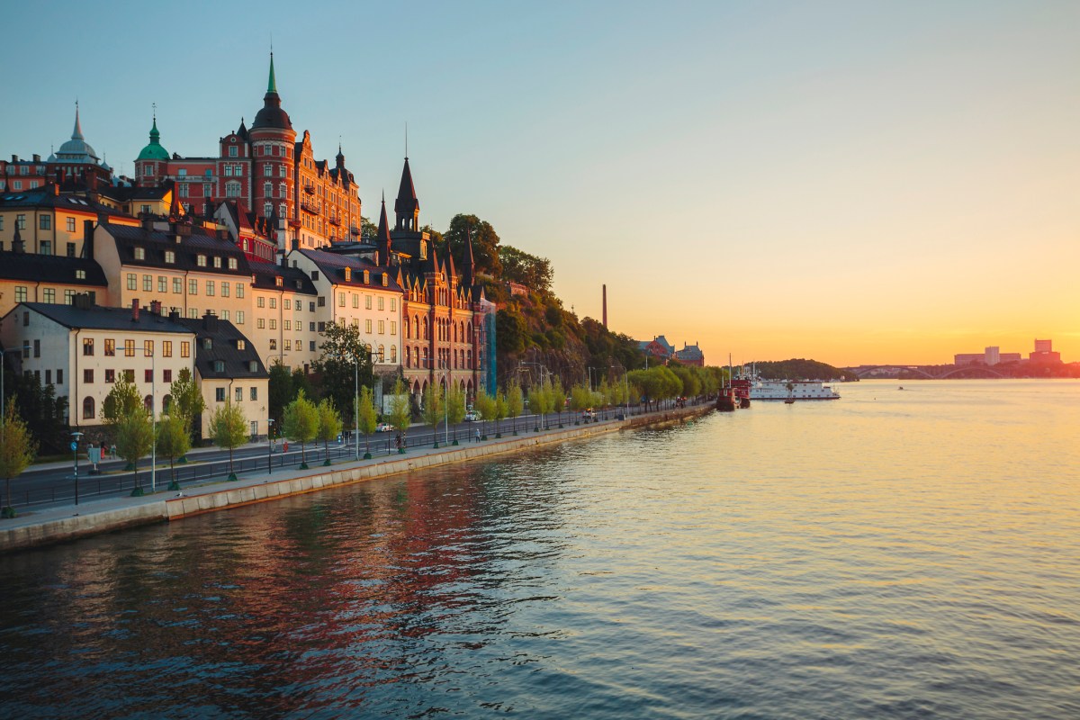 Townhouses on Sodermalm island in Stockholm old town, Sweden.