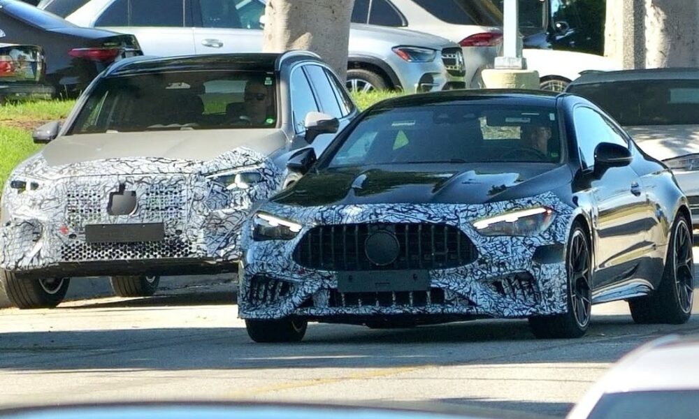 2027 Mercedes-AMG CLE 63 & GLC Facelift spotted together in LA