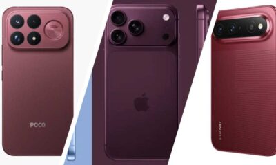 Burgundy phones