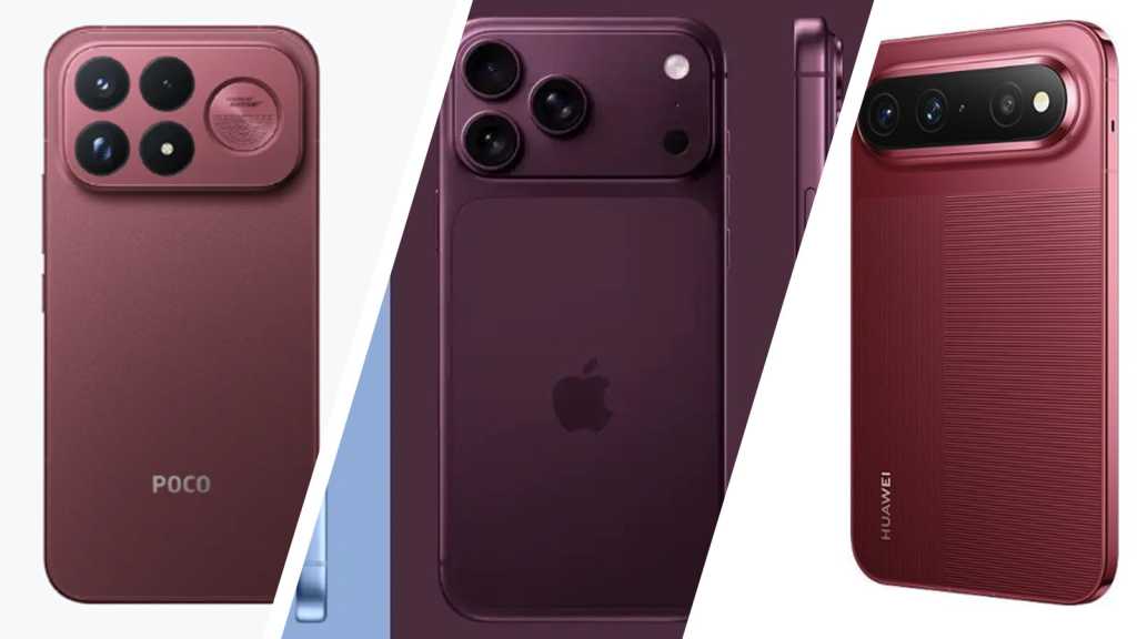 Burgundy phones