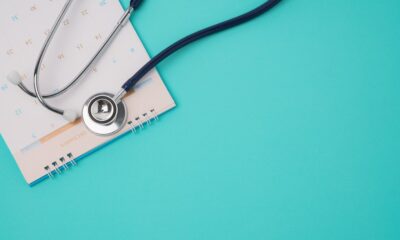 Stethoscope and a calendar. Doctor's appointment and service in the hospital.