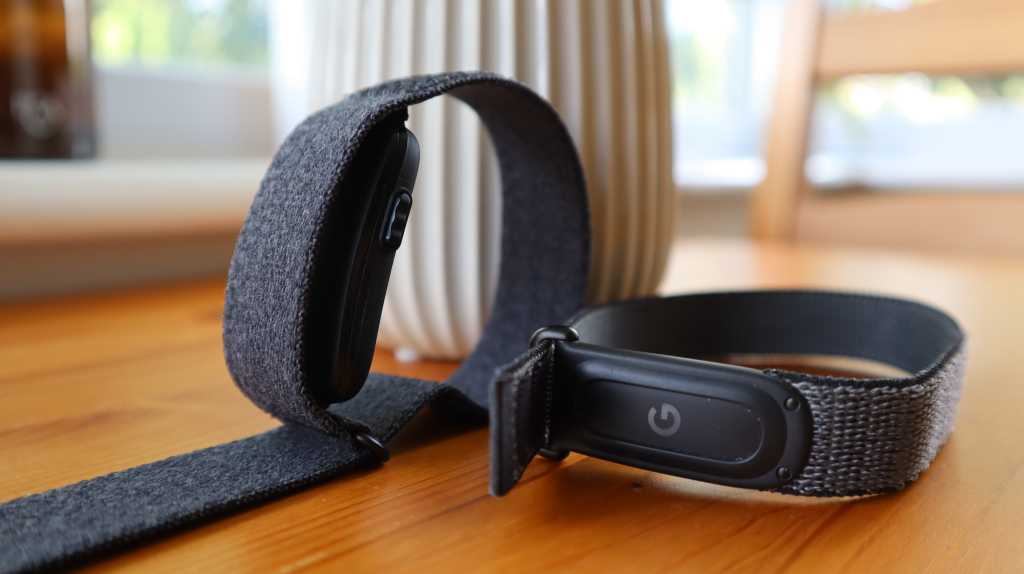 The Garmin Cirqa placed next to the Fitbit Air